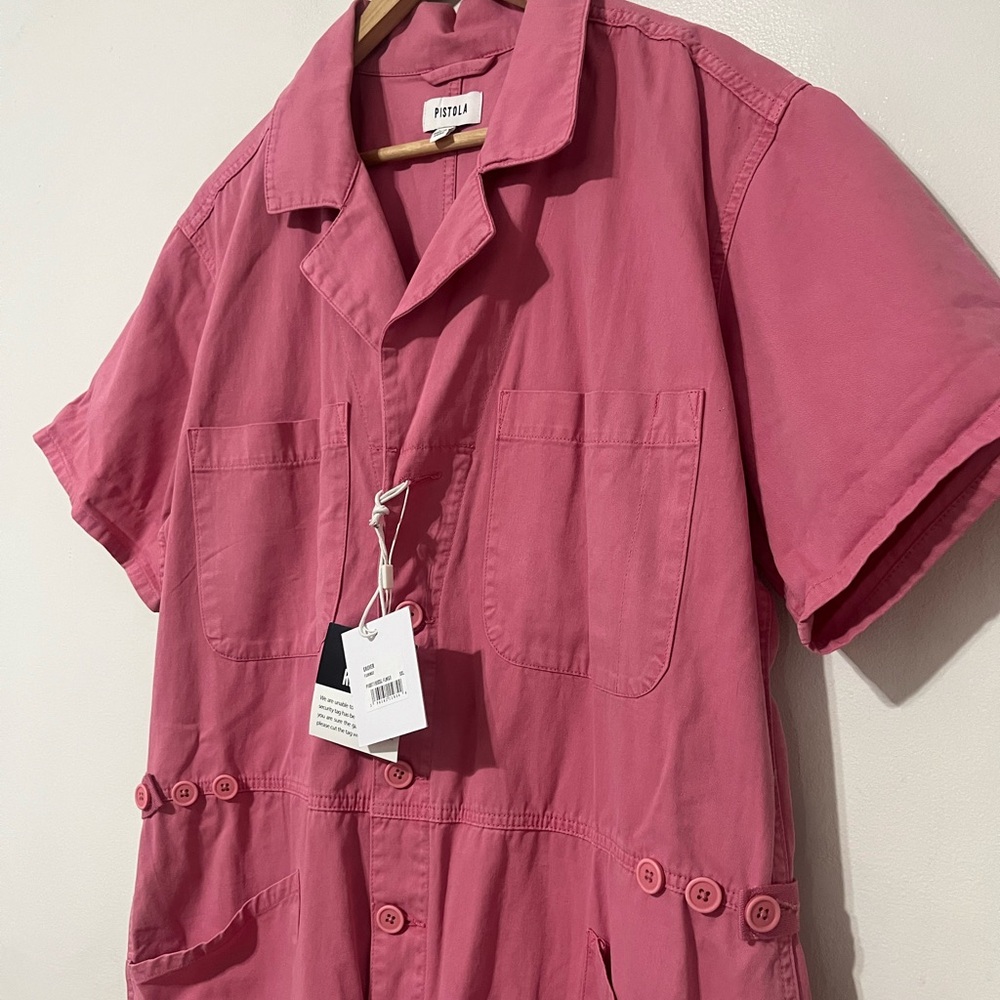 PISTOLA Grover Jumpsuit in Flamingo Pink - Picture 7 of 12